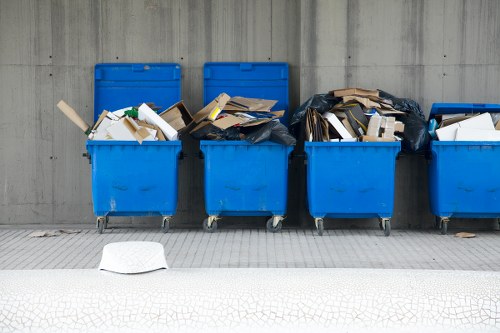 Rubbish removal team in action in Waterloo