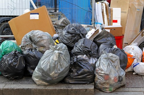 Residents engaging in recycling efforts in Waterloo