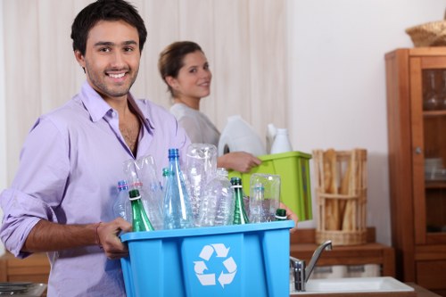 Recycling and donating during clearance