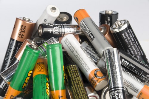 Workers wearing PPE during waste handling